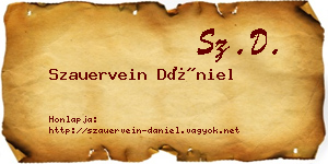 Szauervein Dániel névjegykártya