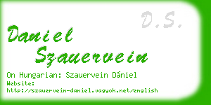 daniel szauervein business card